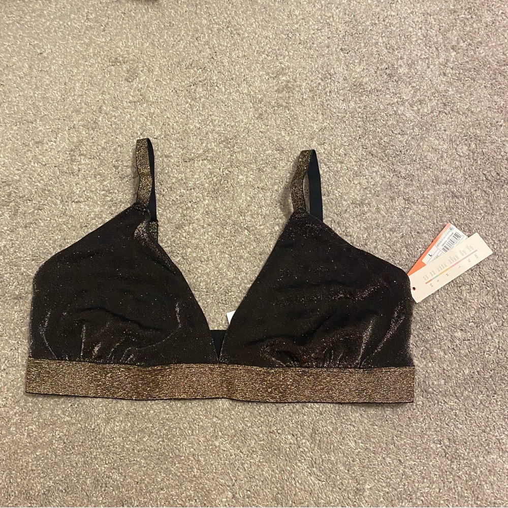 Black and Gold Bralette